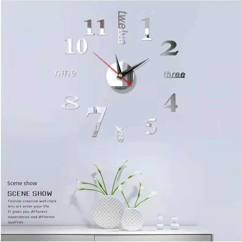 3D Wall-Mounted Alarm Clock - 2023 Internet Celebrity Design