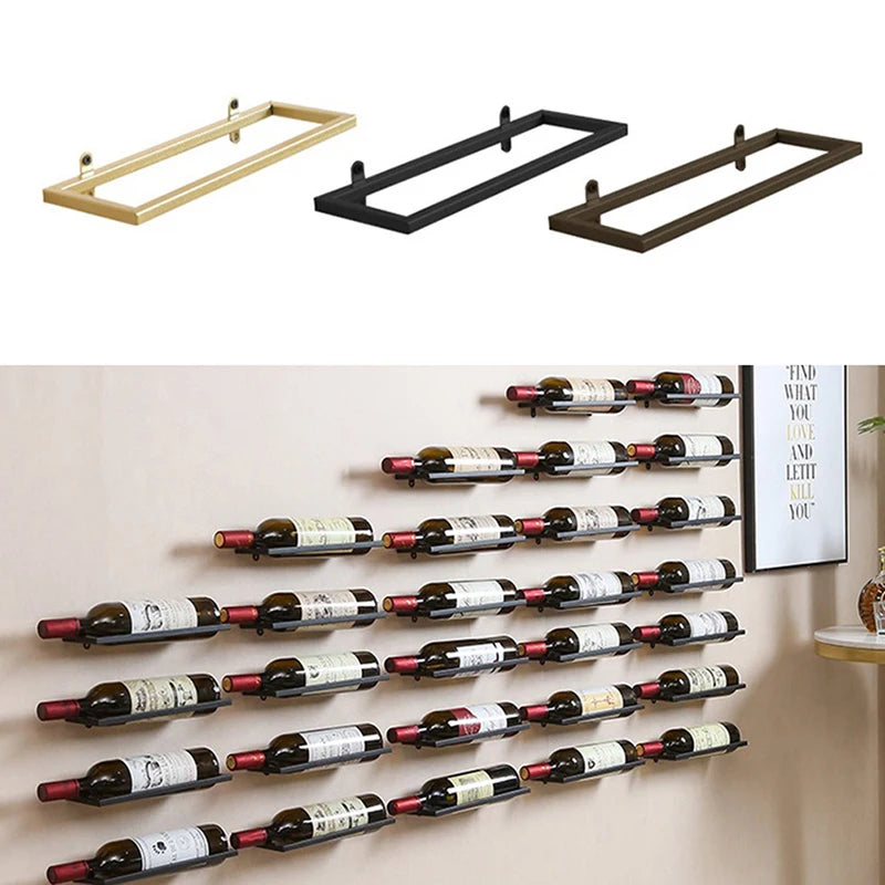 Wall-Mounted Bar Wine Rack Holder