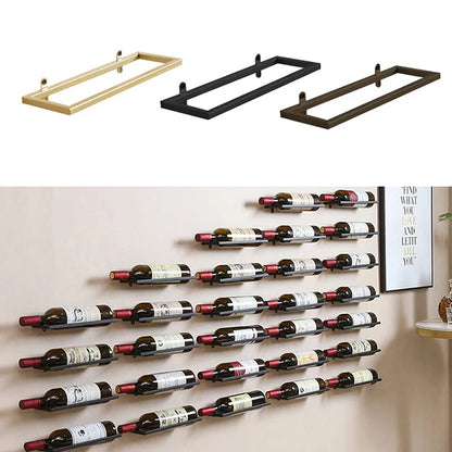 Wall-Mounted Bar Wine Rack Holder