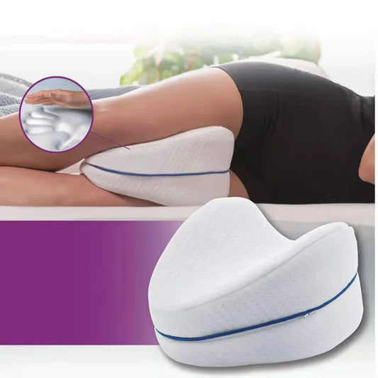 Memory Foam Leg Pillow - Orthopedic Pain Relief Cushion for Sciatica and Joint Support