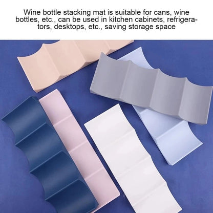 Plastics Wine Bottle Display Stacking, Wine Holder Storage Organizer for Kitchen Countertops Pantry, European Style Wine Rack