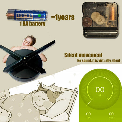 Fashion 3D Large Wall Clock Mirror Sticker | DIY Living Room Decor
