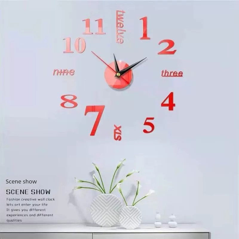 3D Wall-Mounted Alarm Clock - 2023 Internet Celebrity Design