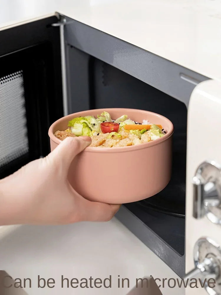 Silicone Fresh-Keeping Bento Box with Lid - Sealed Round Storage Bowl