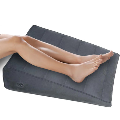 Inflatable Wedge Pillow - Adjustable Travel Cushion for Head, Shoulder, Back, and Leg Support