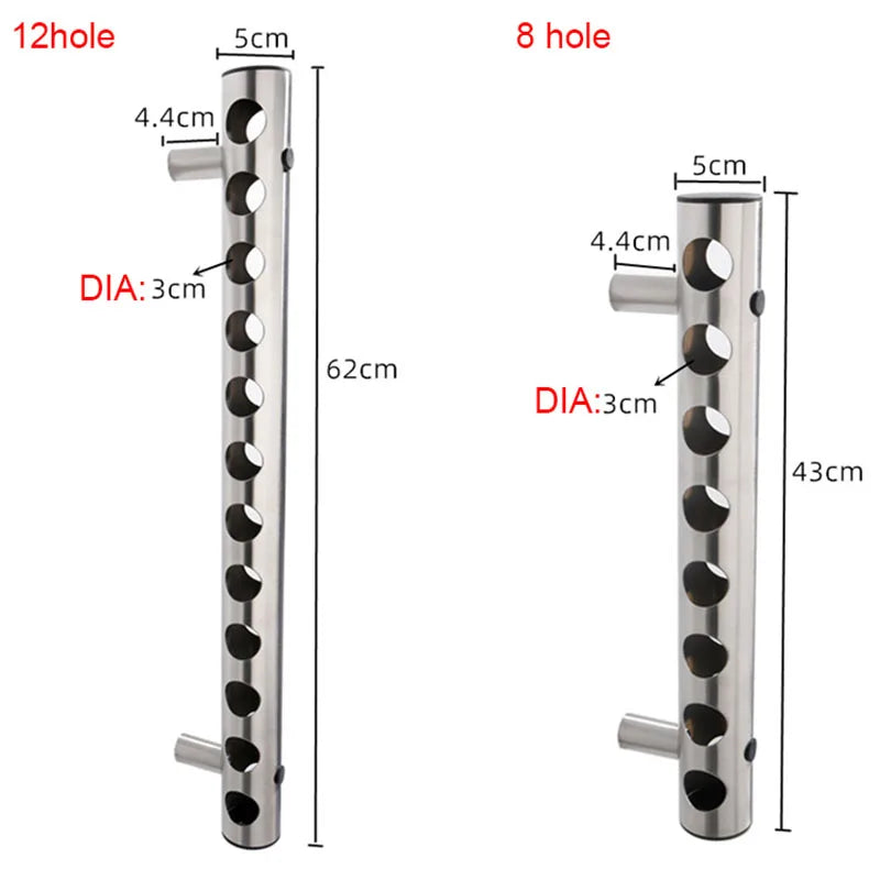 Creative Stainless Steel Wall-Mounted Wine Rack - Bottle Stand and Shelf for Drinks