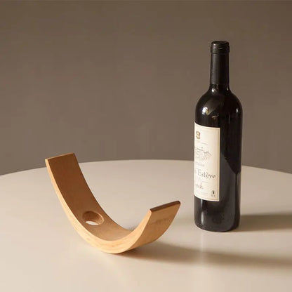 Modern Bar Wooden Balanced Wine Bottle Rack