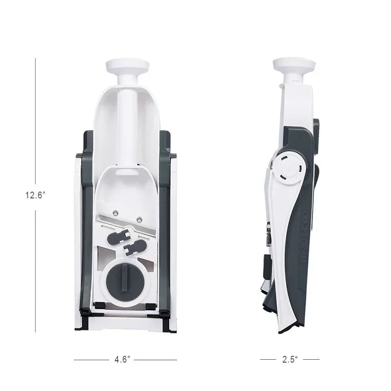 Safe Vegetable Cutter &amp; Kitchen Slicer - Salad Chopper, Potato &amp; French Fries Cutter, Cheese Grater Gadget