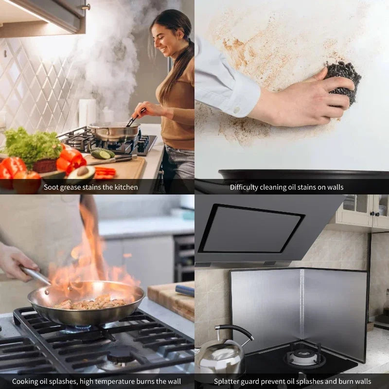 Anti Oil Splatter Guard - Stainless Steel Folding Grease Screen