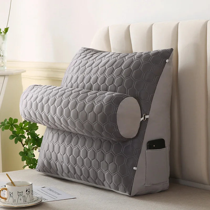 Triangle Reading Pillow Wedge Backrest Cushion