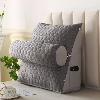 Triangle Reading Pillow Wedge Backrest Cushion