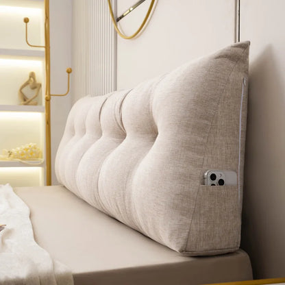 Triangle Bedside Cushion | Removable Washable Back Support Pillow
