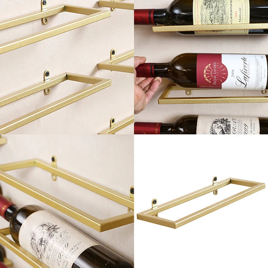Wall-Mounted Bar Wine Rack Holder