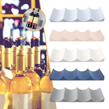 Plastics Wine Bottle Display Stacking, Wine Holder Storage Organizer for Kitchen Countertops Pantry, European Style Wine Rack