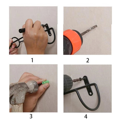Wall-Mounted Bar Wine Rack Holder