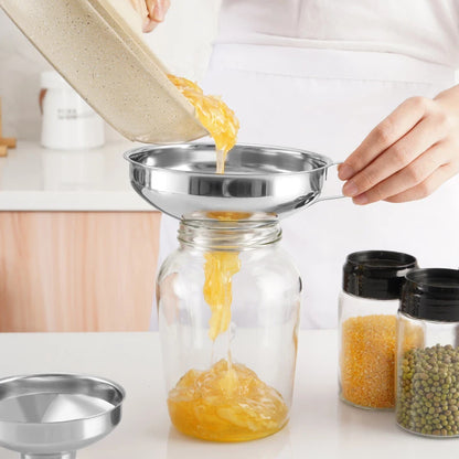 Stainless Steel Wide Mouth Canning Funnel - 2 Sizes