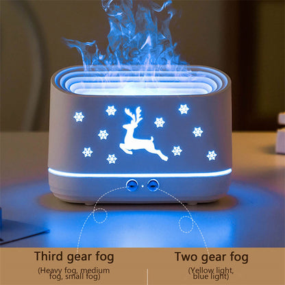 Elk Flame Humidifier Diffuser - Quiet Atmosphere Lamp