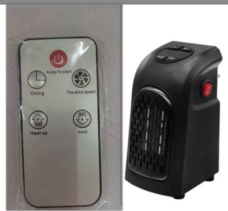 Portable Electric Ceramic Space Heater - Mini Heater Fan for Home, Office, or Camping