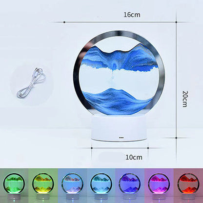 Creative 3D Quicksand Table Lamp - Unique Bedside Night Light