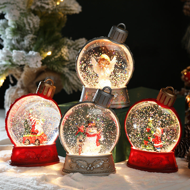 Christmas Luminous Simulation Flat Light - LED Flame Light Holiday Scene Decor