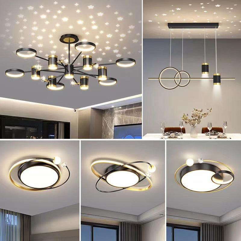Light Luxury Nordic Star Chandelier - Modern Whole House Lighting Package