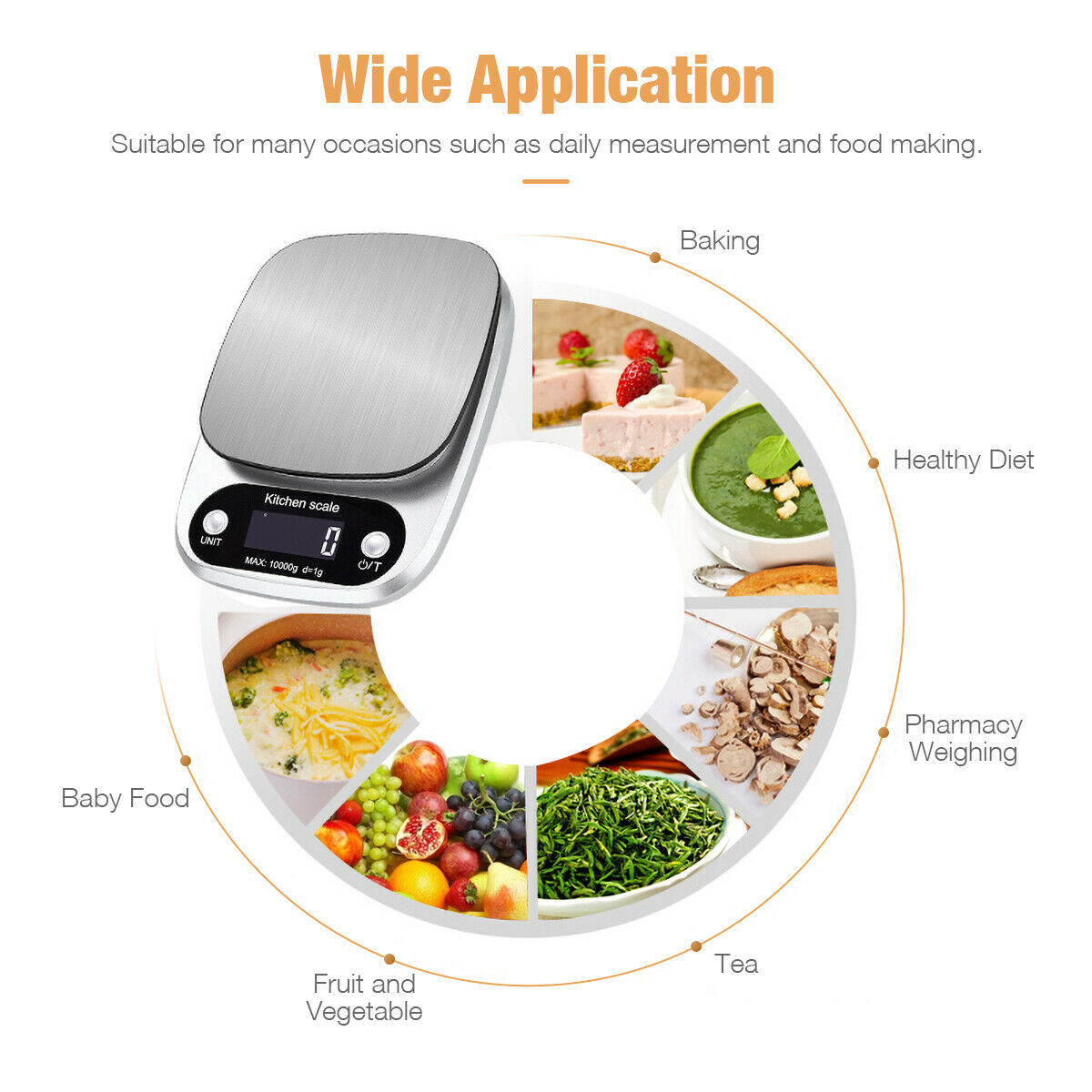 Digital Kitchen Food Scale - Multifunction Weight Balance