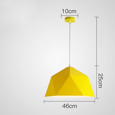 "Colorful Geometric Hanging Lamps | Creative Lighting for Modern Spaces