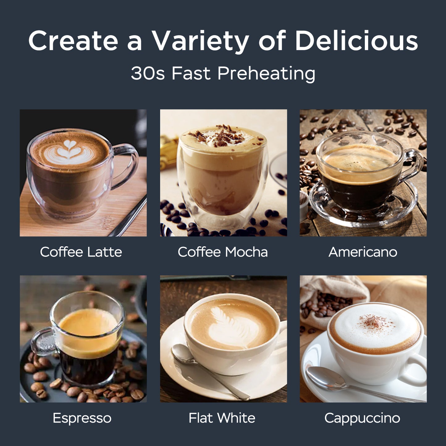 Geek Chef 20 Bar Espresso Machine | With Milk Frother | Home Espresso Maker
