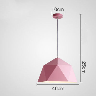 "Colorful Geometric Hanging Lamps | Creative Lighting for Modern Spaces