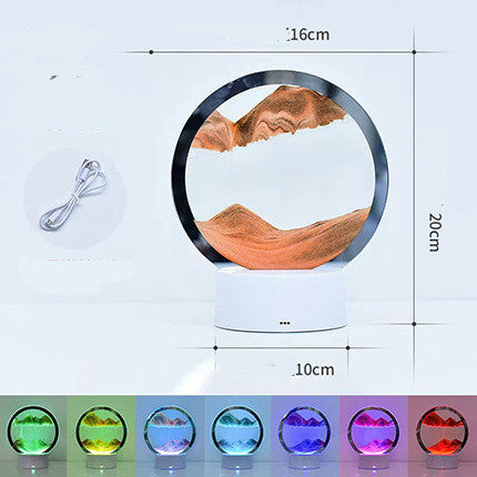 Creative 3D Quicksand Table Lamp - Unique Bedside Night Light