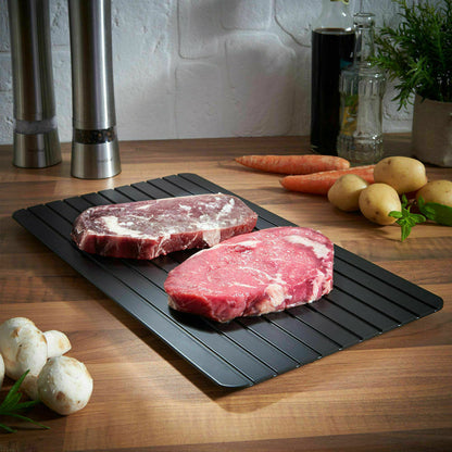 Fast Defrost Tray | Quick Thaw Frozen Food, Meat & Fruit | Kitchen Gadgets