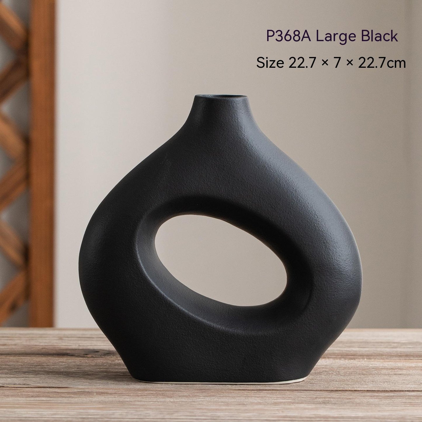Circle Ceramic Vase - Modern Decorative Crafts