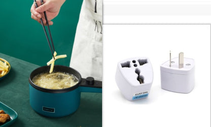 Mini Kitchen Electric Pot – 1.2L Non-Stick Multifunctional Cooker | Smart Noodle, Soup, Steamer & Hot Pot