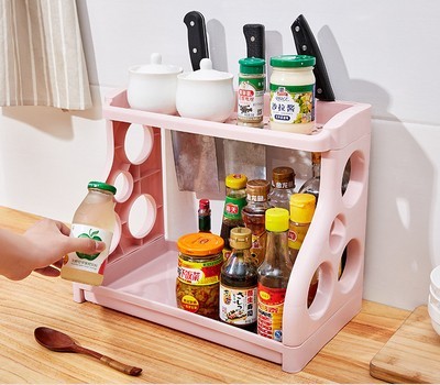 Multilayer Kitchen Storage Shelving - Organize Your Kitchen Supplies