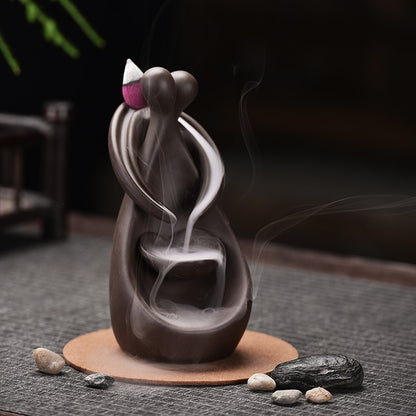 Smoke Waterfall Back flow Incense Burner