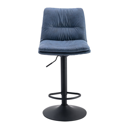 US Stock 2Pcs/Set Bar Chair PU Leather Bar Nightclub Stool Lifting Adjusted Swivel Leisure Kitchen LIving Room Backrest Chair