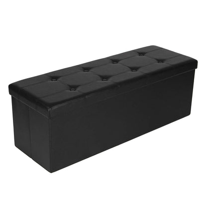 Storage Benches Foldable Stool with Storage Space Home Sofa Ottoman Seat Bench Chest Storage Box Home Living Room Furniture