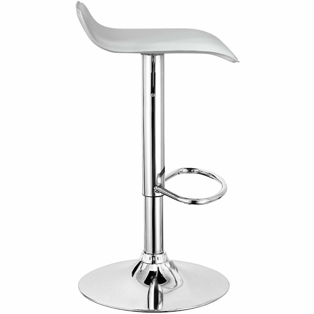 Set of 4 Swivel Bar Stool PU Leather Adjustable Kitchen Counter Chair  2*HW66518